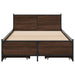 Cadru de pat cu sertare stejar maro 75x190 cm lemn prelucrat - WALTI WALTI