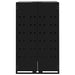 Depozitare coș gunoi cu roți 3 coșuri negru 207x79x117 cm oțel - WALTI WALTI