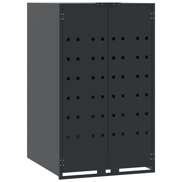Depozitare coș gunoi roți 5 coșuri antracit 345x79x117 cm oțel - WALTI WALTI