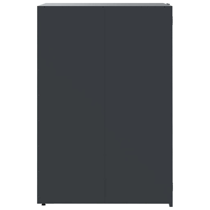 Depozitare coș gunoi roți 5 coșuri antracit 345x79x117 cm oțel - WALTI WALTI