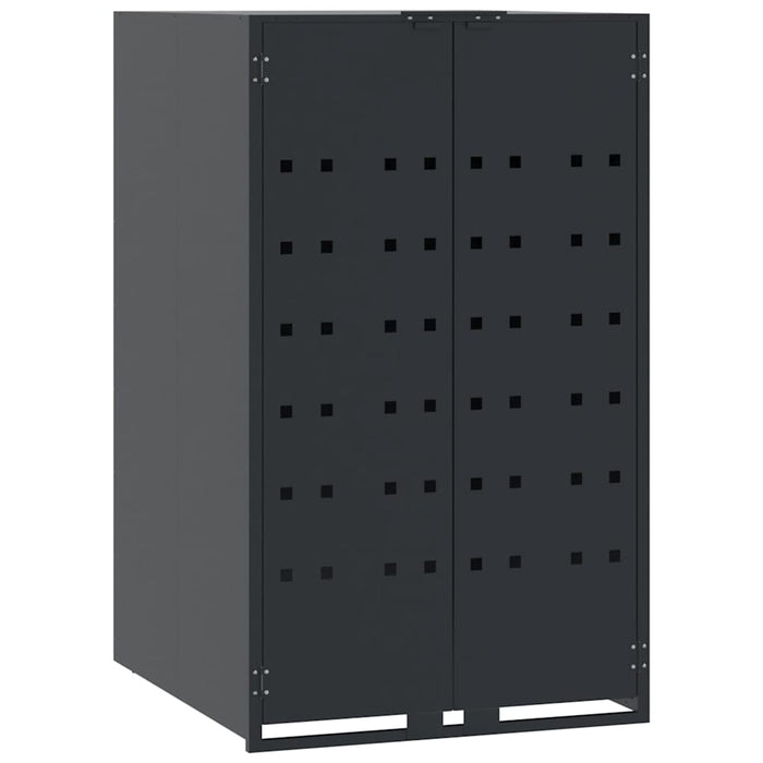 Depozitare coș gunoi roți 6 coșuri antracit 414x79x117 cm oțel - WALTI WALTI