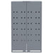 Depozitare coș gunoi cu roți 2 coșuri gri 138x79x117 cm oțel - WALTI WALTI