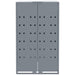 Depozitare coș gunoi cu roți 3 coșuri gri 207x79x117 cm oțel - WALTI WALTI