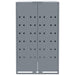 Depozitare coș gunoi cu roți 5 coșuri gri 345x79x117 cm oțel - WALTI WALTI