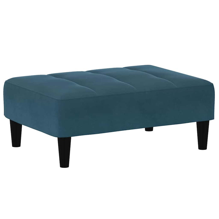 Taburet, albastru, 77x55x31 cm, catifea WALTI