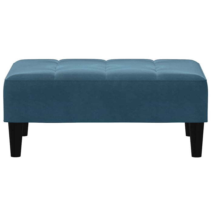 Taburet, albastru, 77x55x31 cm, catifea WALTI