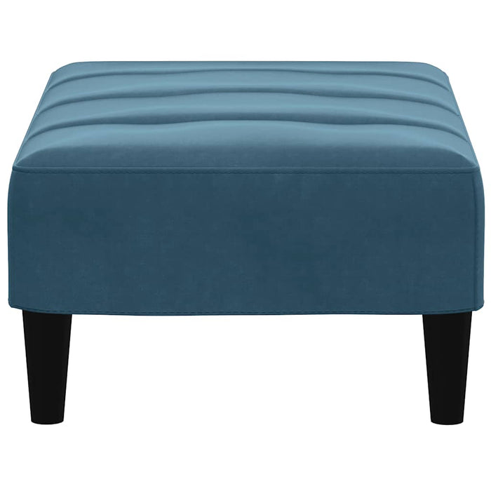 Taburet, albastru, 77x55x31 cm, catifea WALTI