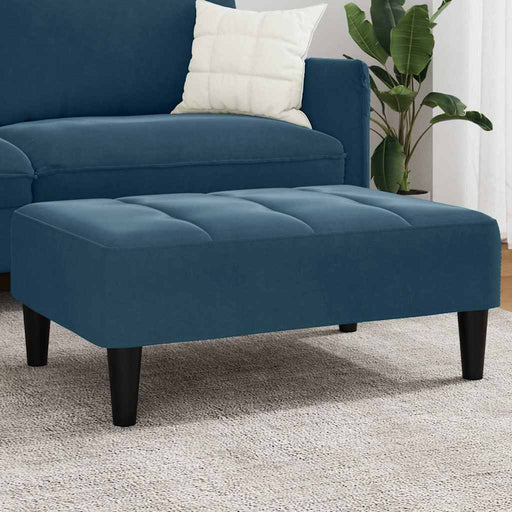 Taburet, albastru, 77x55x31 cm, catifea - WALTI WALTI