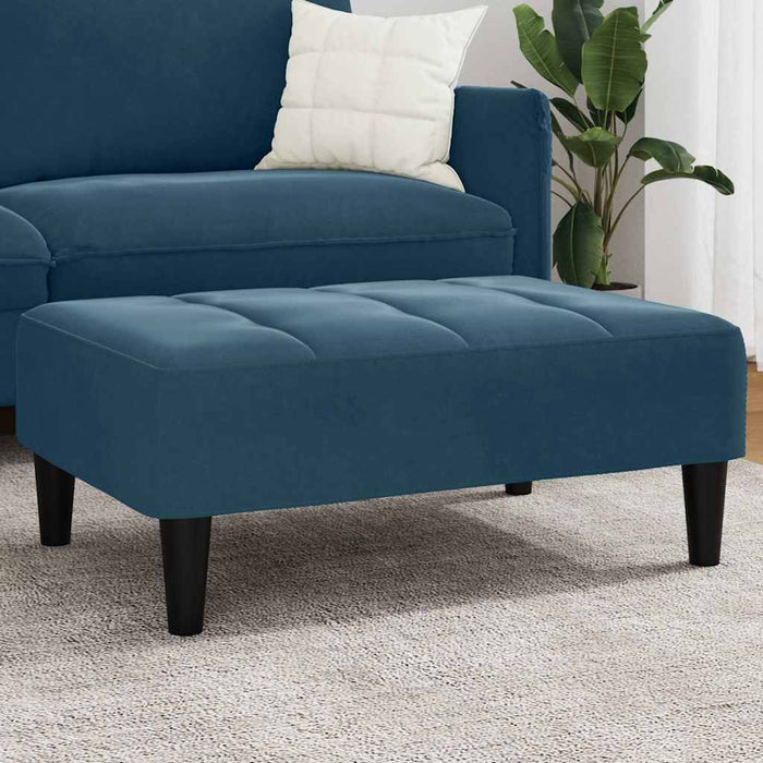 Taburet, albastru, 77x55x31 cm, catifea WALTI