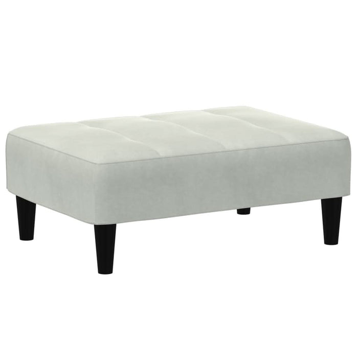 Taburet, gri deschis, 77x55x31 cm, catifea - WALTI WALTI