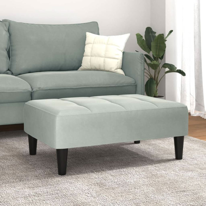 Taburet, gri deschis, 77x55x31 cm, catifea - WALTI WALTI