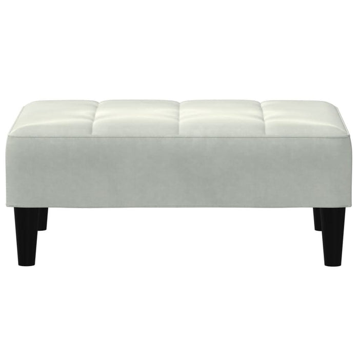 Taburet, gri deschis, 77x55x31 cm, catifea - WALTI WALTI