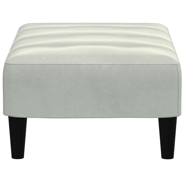 Taburet, gri deschis, 77x55x31 cm, catifea - WALTI WALTI