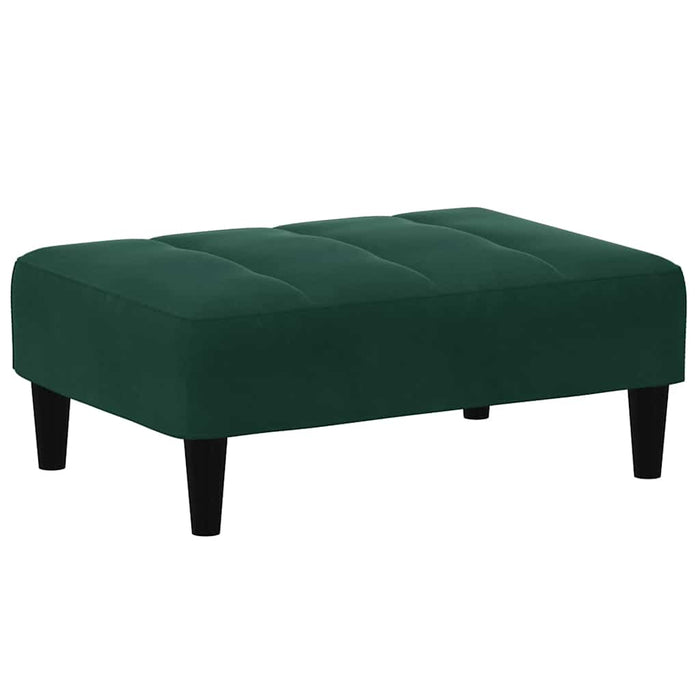Taburet, verde închis, 77x55x31 cm, catifea WALTI