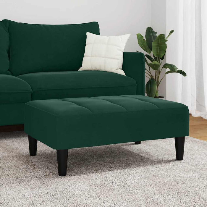 Taburet, verde închis, 77x55x31 cm, catifea WALTI