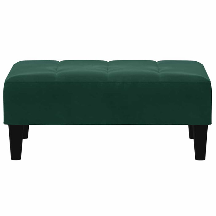 Taburet, verde închis, 77x55x31 cm, catifea WALTI