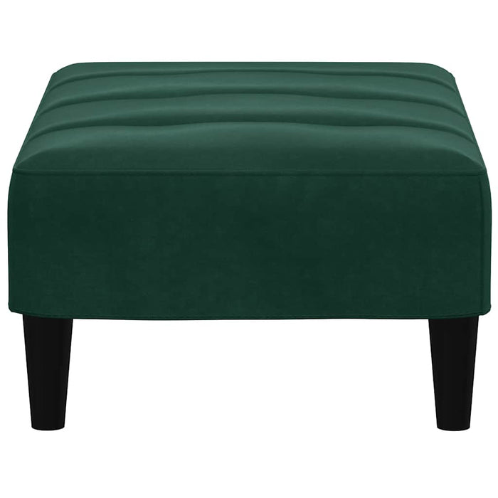 Taburet, verde închis, 77x55x31 cm, catifea WALTI