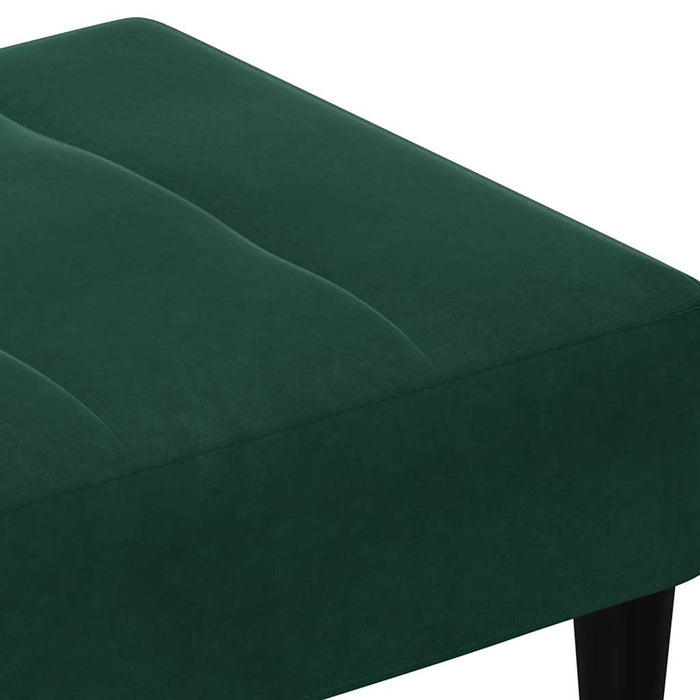 Taburet, verde închis, 77x55x31 cm, catifea WALTI