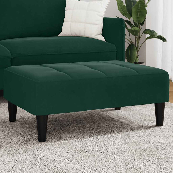 Taburet, verde închis, 77x55x31 cm, catifea WALTI