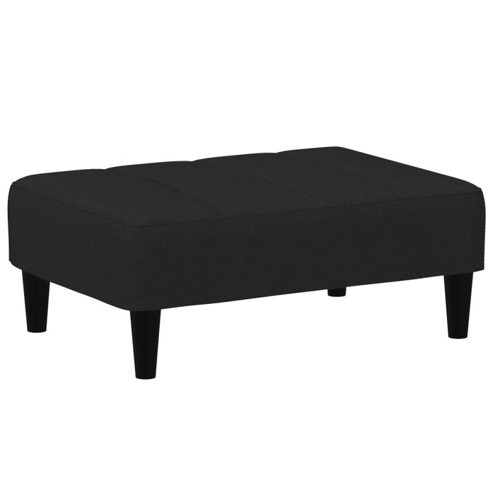 Taburet, negru, 77x55x31 cm, catifea WALTI
