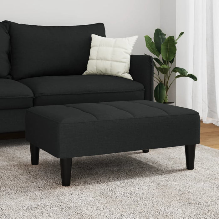 Taburet, negru, 77x55x31 cm, catifea WALTI