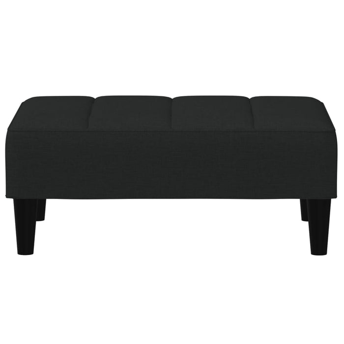 Taburet, negru, 77x55x31 cm, catifea WALTI