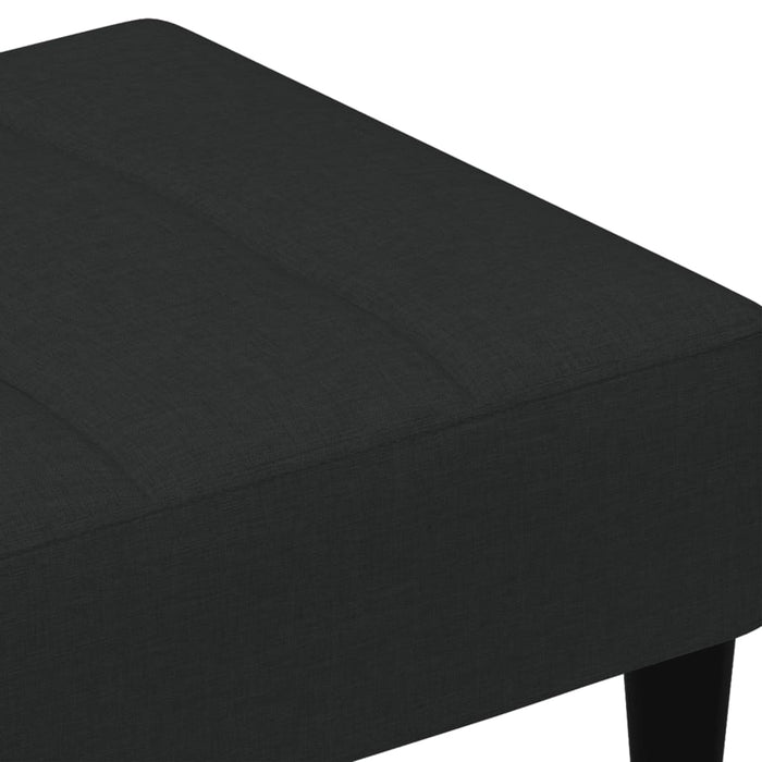 Taburet, negru, 77x55x31 cm, catifea WALTI