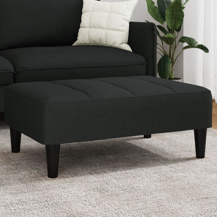 Taburet, negru, 77x55x31 cm, catifea WALTI