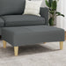 Taburet, gri închis, 77x55x31 cm, material textil - WALTI WALTI