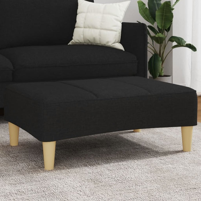 Taburet, negru, 77x55x31 cm, material textil - WALTI WALTI