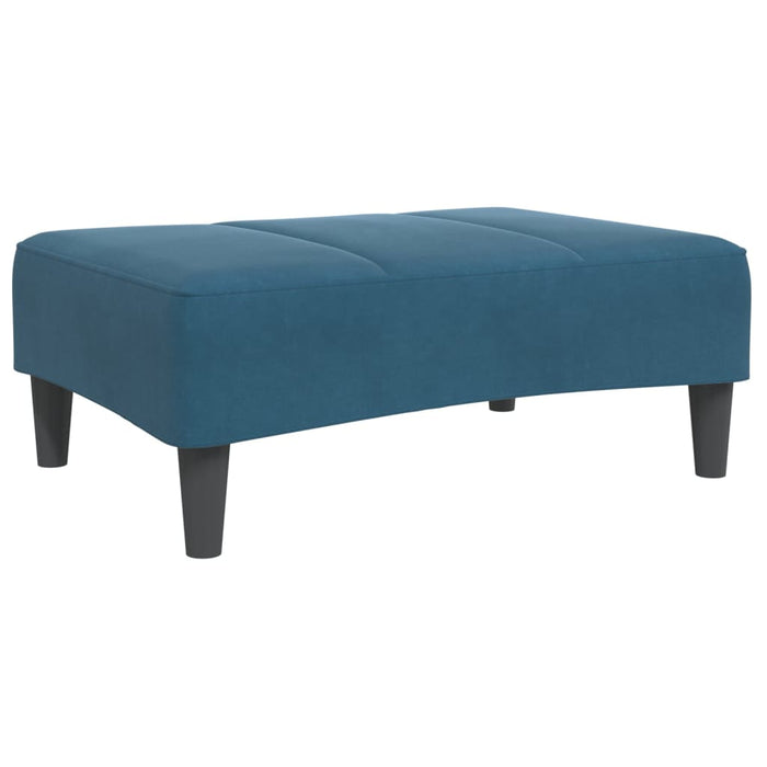 Taburet, albastru, 77x55x31 cm, catifea WALTI