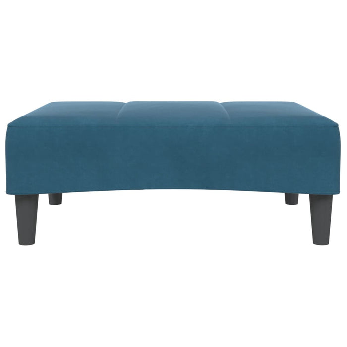 Taburet, albastru, 77x55x31 cm, catifea WALTI