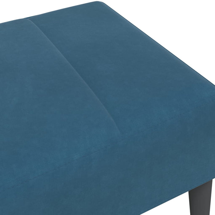 Taburet, albastru, 77x55x31 cm, catifea WALTI