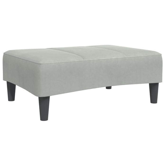 Taburet, gri deschis, 77x55x31 cm, catifea - WALTI WALTI