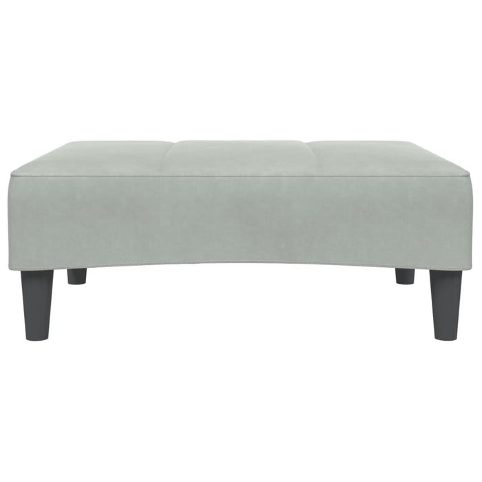 Taburet, gri deschis, 77x55x31 cm, catifea - WALTI WALTI