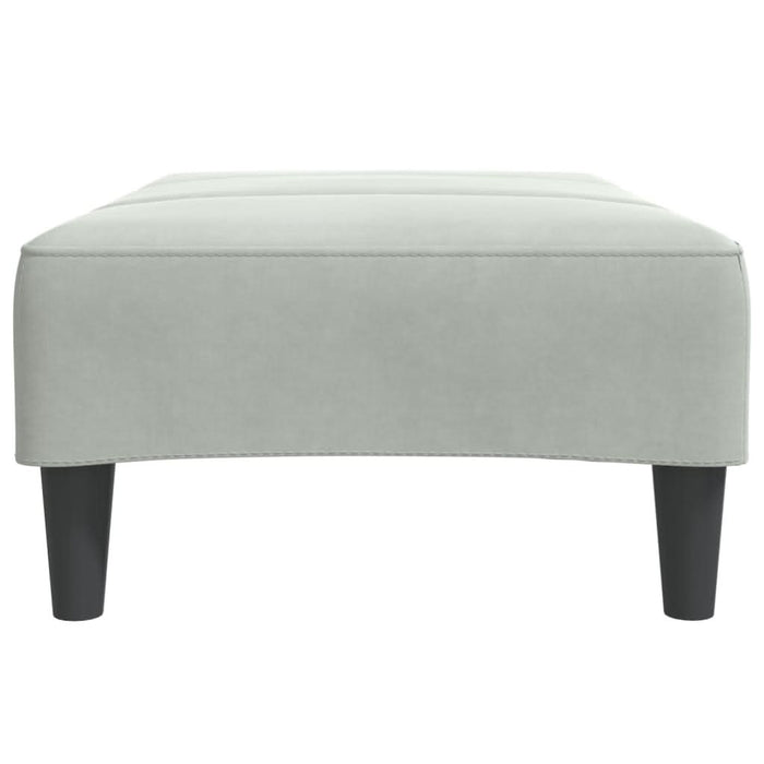 Taburet, gri deschis, 77x55x31 cm, catifea - WALTI WALTI