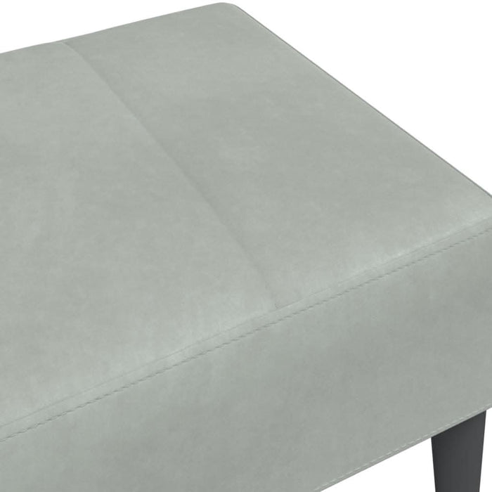 Taburet, gri deschis, 77x55x31 cm, catifea - WALTI WALTI