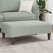 Taburet, gri deschis, 77x55x31 cm, catifea - WALTI WALTI