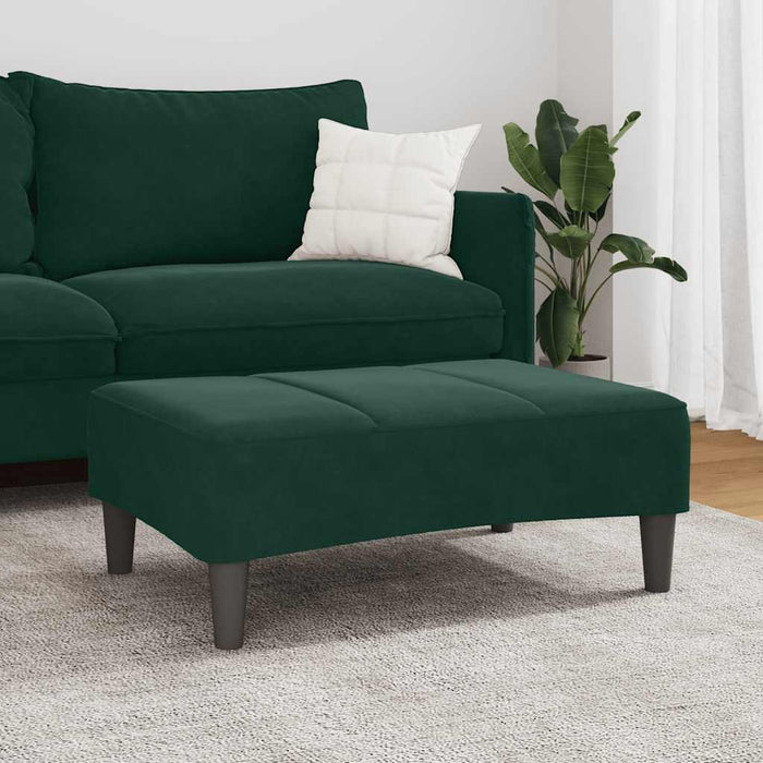 Taburet, verde închis, 77x55x31 cm, catifea WALTI