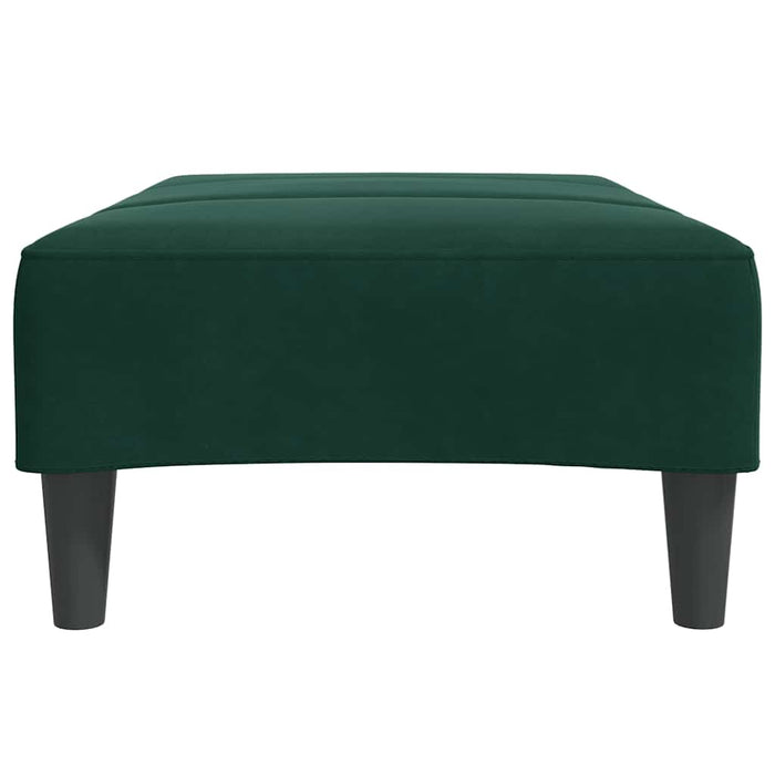 Taburet, verde închis, 77x55x31 cm, catifea WALTI