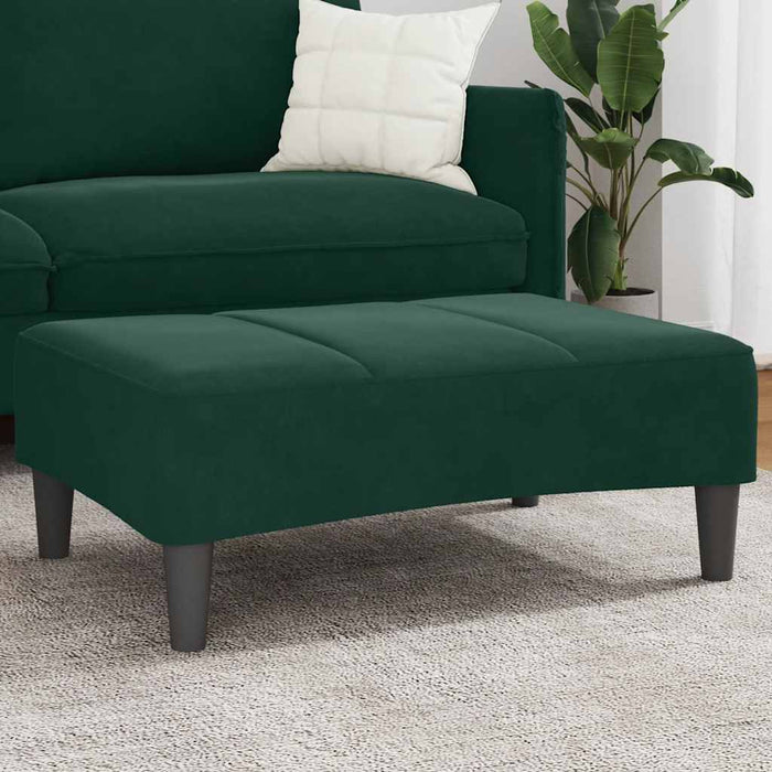 Taburet, verde închis, 77x55x31 cm, catifea WALTI