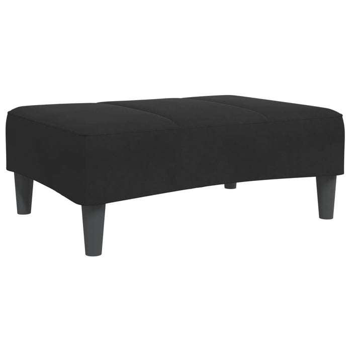 Taburet, negru, 77x55x31 cm, catifea WALTI