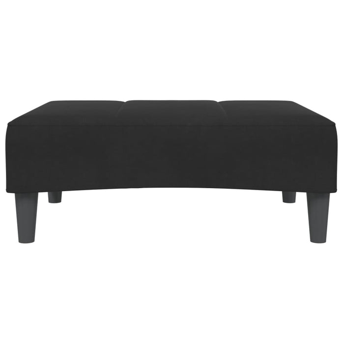 Taburet, negru, 77x55x31 cm, catifea WALTI