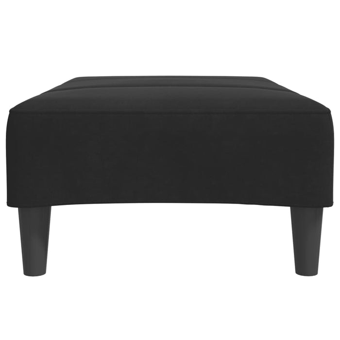 Taburet, negru, 77x55x31 cm, catifea WALTI