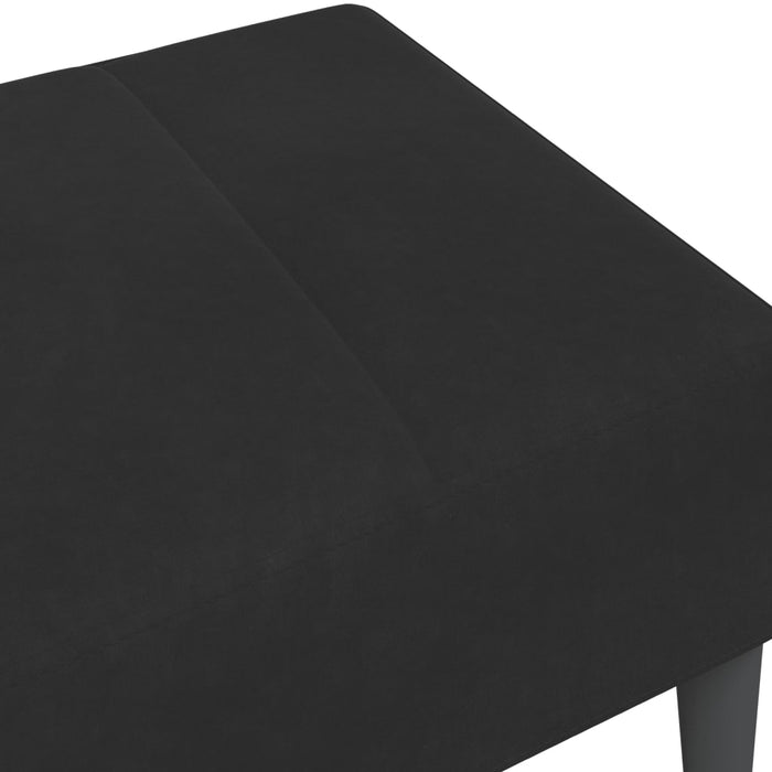 Taburet, negru, 77x55x31 cm, catifea WALTI