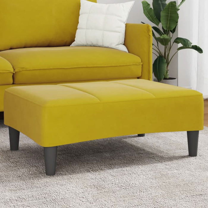 Taburet, galben, 77x55x31 cm, catifea - WALTI WALTI