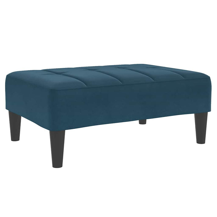 Taburet, albastru, 77x55x31 cm, catifea WALTI