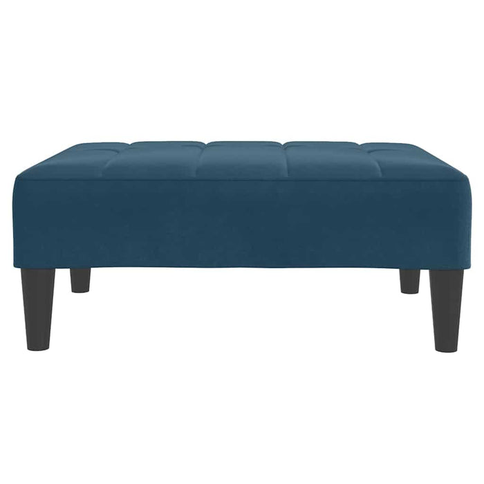 Taburet, albastru, 77x55x31 cm, catifea WALTI