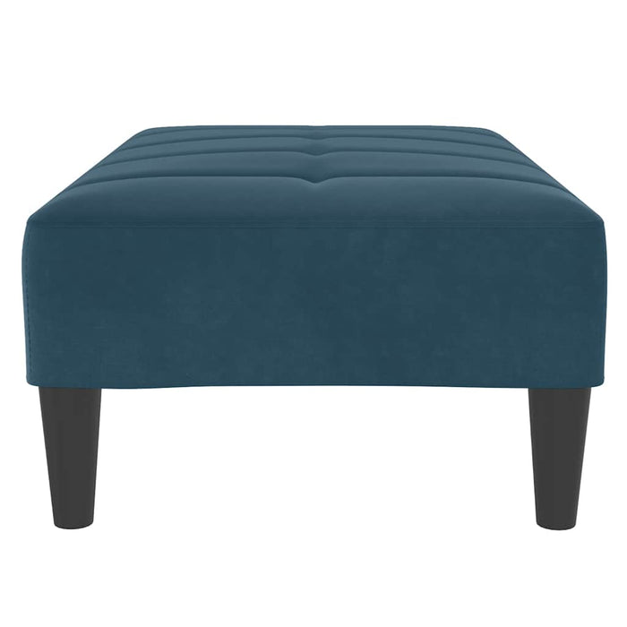 Taburet, albastru, 77x55x31 cm, catifea WALTI