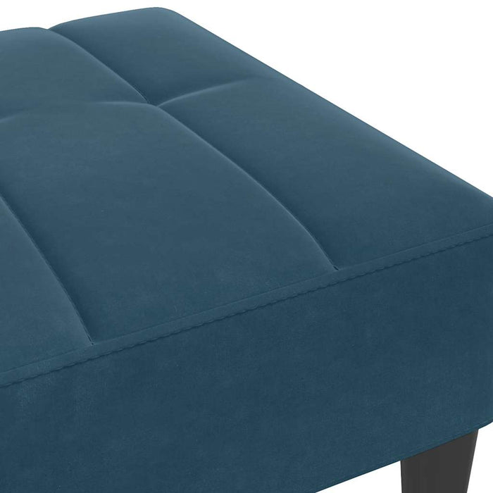 Taburet, albastru, 77x55x31 cm, catifea WALTI